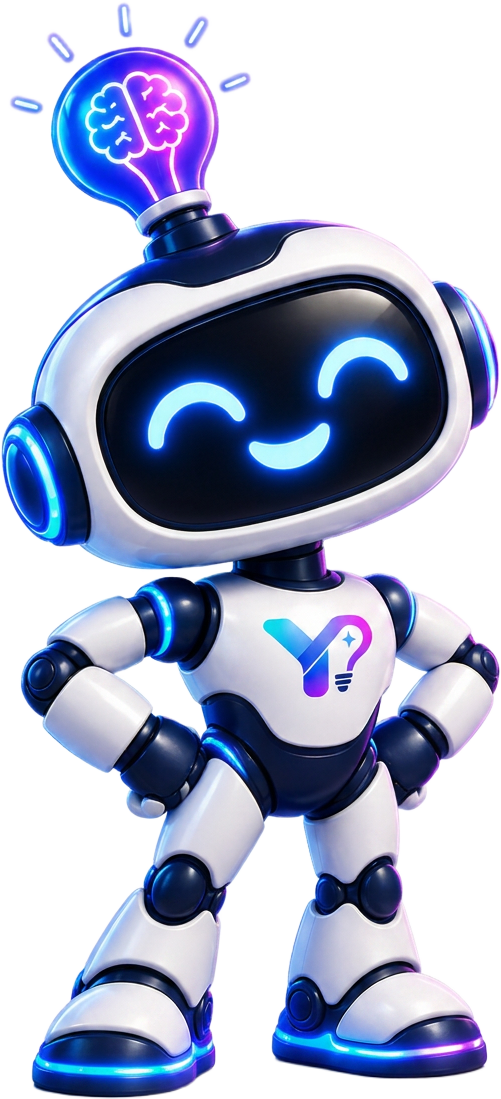 YourAIdea robot toont websites, webshops, apps en dashboards